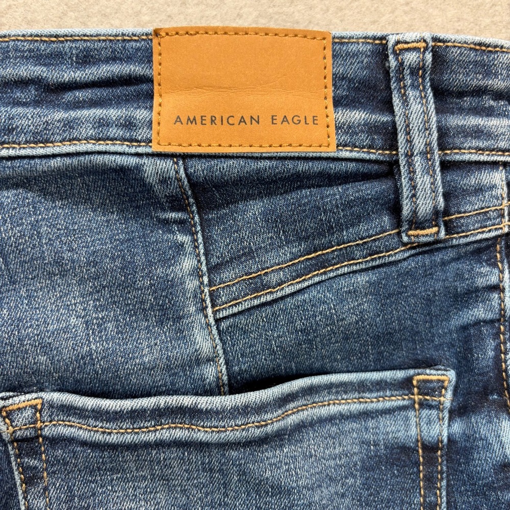American Eagle Flare Jeans Womens 2 Blue Super High-Rise Next Level Stretch - Picture 7 of 11